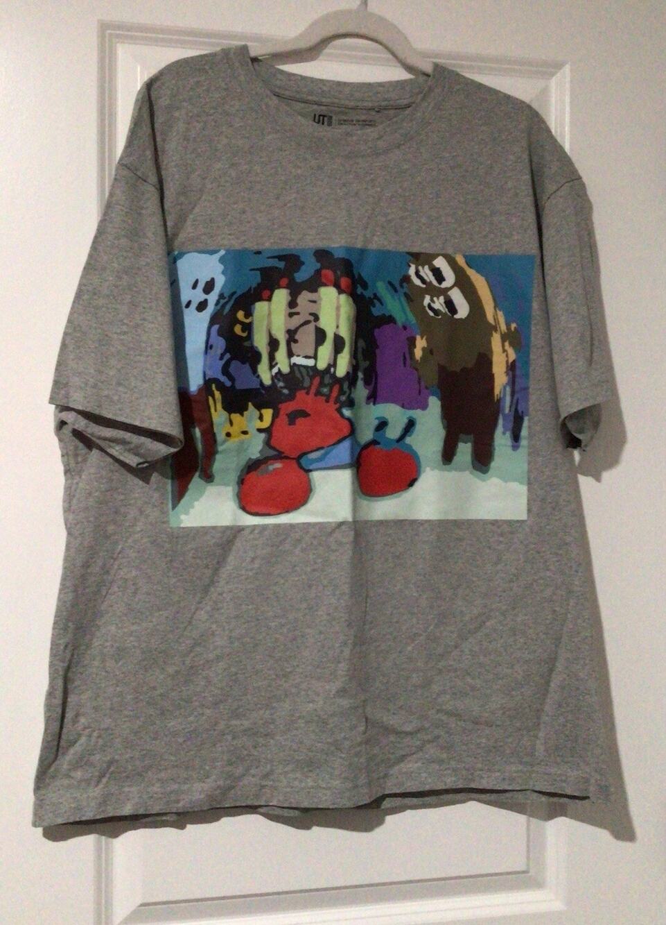 UNIQLO Spongebob Squarepants x Cactus Plant Flea Market Gray TShirt Mens Large